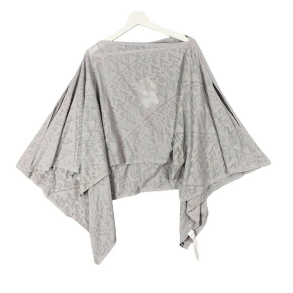 FABLETICS Lily Scarf Wrap Shrug Poncho Women Size OS Burnout Asymmetric Lavender - Picture 1 of 9